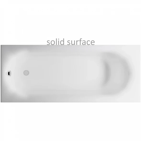 Ванна из литьевого мрамора Astra-Form Лира Solid Surface 01010094 170x70 см, белый матовый