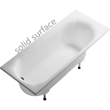 Ванна из литьевого мрамора Astra-Form Лира Solid Surface 01010094 170x70 см, белый матовый