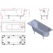 Ванна из литьевого мрамора Astra-Form Лира Solid Surface 01010094 170x70 см, белый матовый
