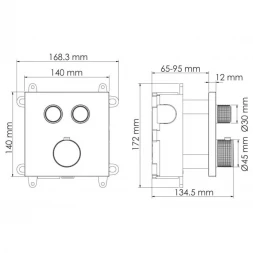 Термостат для ванны WasserKRAFT Wern 4248 Thermo