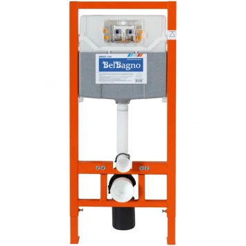 Комплект инсталляция с унитазом BelBagno Prospero BB062CHR-MB/BB062SC-MB/BB002-80/BB007-PR-NERO.M с кнопкой смыва,черный матовый + унитаз подвесной BelBagno Colorato безободковый, с сиденьем микролифт, черный матовый