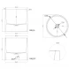 Раковина 46x46 см Salini S-Stone Armonia 04 130118M