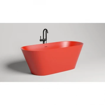Ванна из литьевого мрамора Salini S-Stone Mona 102922MF 170x72 см, отдельностоящая, покраска по RAL матовый полностью