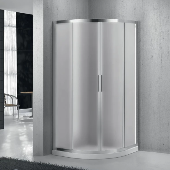 Душевой уголок 80x80 см BelBagno Sela SELA-R-2-80-P-Cr текстурное стекло