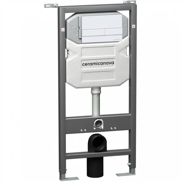 Комплект подвесной унитаз Ceramica Nova Forma CN3009 + система инсталляции Ceramica Nova Envision Flat CN1002W + CN1000