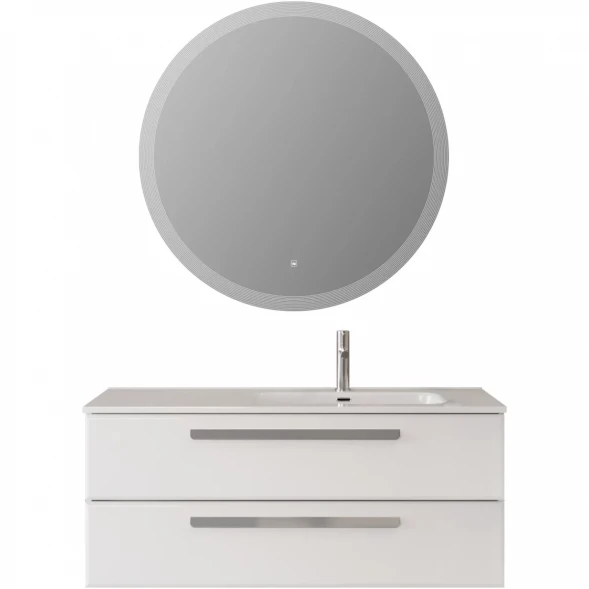Тумба под раковину Cezares Eco ECO-CER-N-1200-2C-SO-BL-R 120 см R, подвесная, Bianco Lucido