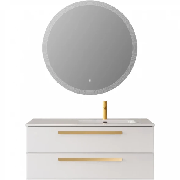 Тумба под раковину Cezares Eco ECO-CER-N-1200-2C-SO-BL-R 120 см R, подвесная, Bianco Lucido