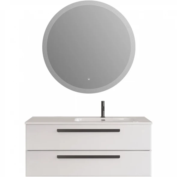 Тумба под раковину Cezares Eco ECO-CER-N-1200-2C-SO-BL-R 120 см R, подвесная, Bianco Lucido