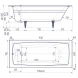 Ванна чугунная Delice Biove DLR220509-AS 170x75 см, с антискользящим покрытием, белый