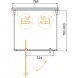 Душевой уголок Cezares Molveno MOLVENO-BA2-80/80-C-Cr-IV 76,5x80 см, профиль хром, стекло прозрачное