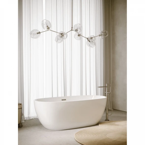 Акриловая ванна Sancos Flo FB02 170x80 см, отдельностоящая, белый
