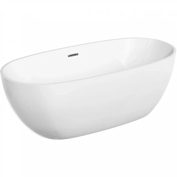 Акриловая ванна Sancos Flo FB02 170x80 см, отдельностоящая, белый