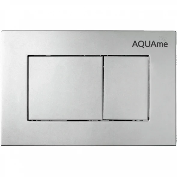 Кнопка смыва AQUAme AQM4102S для инсталляции, сатин