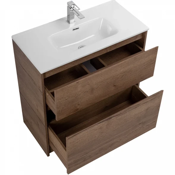 Тумба под раковину BelBagno Kraft KRAFT39-700/390-2C-PIA-RT 70,5 см, напольная, Rovere Tabacco