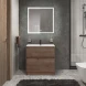 Тумба под раковину BelBagno Kraft KRAFT39-700/390-2C-PIA-RT 70,5 см, напольная, Rovere Tabacco