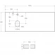 Столешница 120,4 см Bianco Lucido Belbagno Kraft EK-120-AS-BL-L
