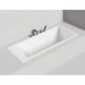 Ванна из литьевого мрамора Salini S-Stone Cascata Kit 104523M 180x80 см, белый матовый