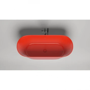 Ванна из литьевого мрамора Salini S-Stone Mona 102921MF 180,7x81,5 см, отдельностоящая, покраска по RAL матовый полностью