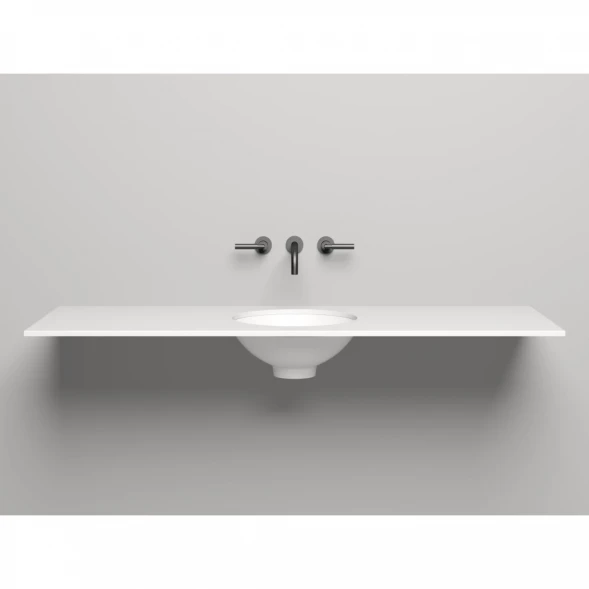 Столешница 150 см белый матовый Salini S-Stone Costa 200124M