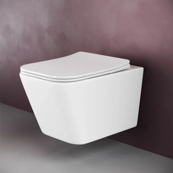 Комплект подвесной унитаз Ceramica Nova Metric CN3007 + система инсталляции Ceramica Nova Envision Flat CN1002W + CN1000