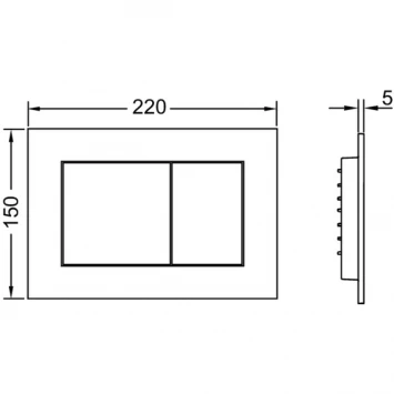 Комплект подвесной унитаз Ceramica Nova Noel CN3013 + система инсталляции Tece 9400413