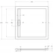Душевой поддон из литьевого мрамора 90x90 см Cezares TRAY-AS-A-90-30-NERO