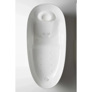 Ванна из литьевого мрамора Toto Neorest PJYD2200PWEE#GW 220x105 см, отдельностоящая, с эффектом невесомости, белый