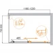 Душевой уголок Cezares Molveno MOLVENO-AH-11-120/80-C-Cr-IV 120x80 см, профиль хром, стекло прозрачное