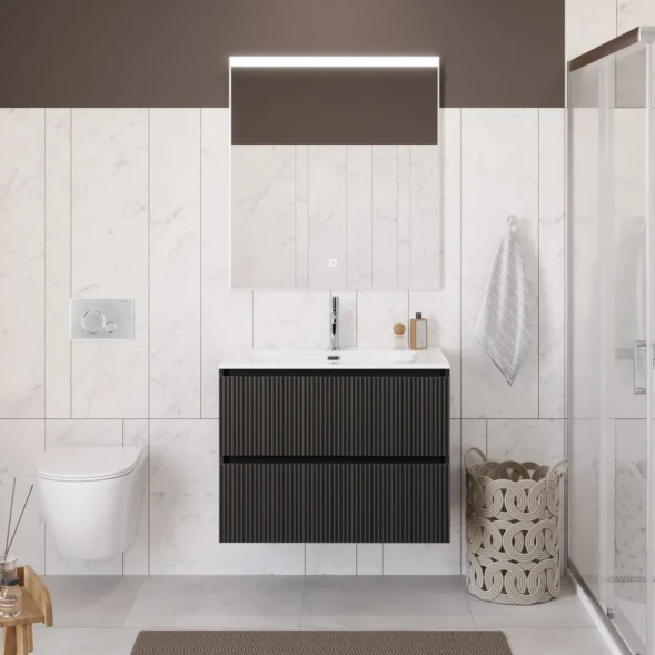 Тумба под раковину BelBagno Uno UNO-900-2C-SO-GSO 90 см, подвесная, темно-серый матовый