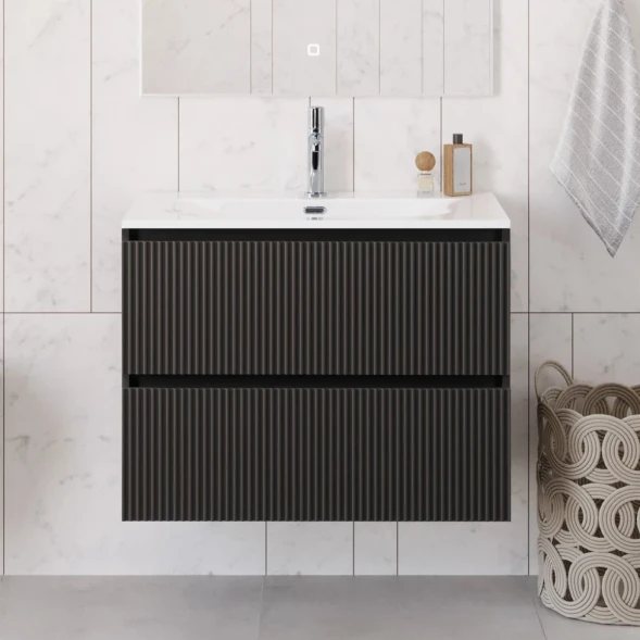 Тумба под раковину BelBagno Uno UNO-900-2C-SO-GSO 90 см, подвесная, темно-серый матовый