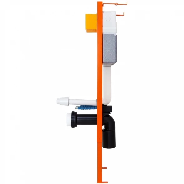 Комплект инсталляция с унитазом BelBagno Sfera BB066CHR/BB870SC/BB004-40 EXPERT/BB014-SR-BIANCO с кнопкой смыва, белый + унитаз подвесной BelBagno Onda безободковый, с сиденьем микролифт, белый