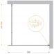 Душевая перегородка BelBagno Luce KRAFT-L-1-90-C-Cr 90 см, профиль хром, стекло прозрачное