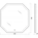 Зеркало 80x80 см BelBagno SPC-OTT-800-800-LED-TCH-WARM