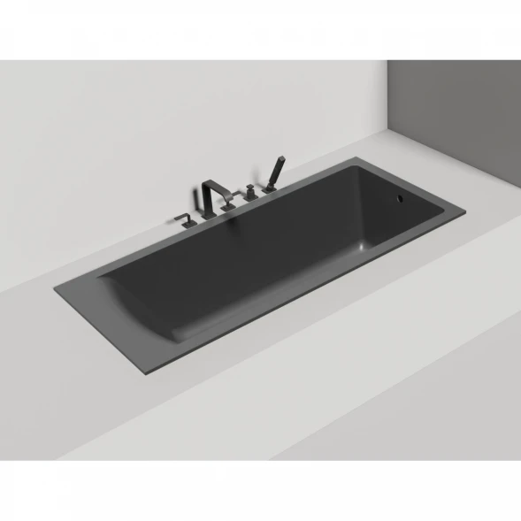 Ванна из литьевого мрамора Salini S-Sense Cascata 104413GF 170x70 см, покраска по RAL глянец полностью
