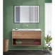 Зеркало BelBagno Kraft SPC-KRAFT-1000-800-LED-TCH-WARM-NERO 100x80 см, с LED-подсветкой, сенсорным выключателем, антизапотеванием, черный