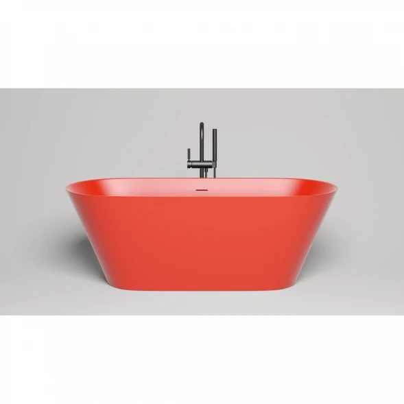 Ванна из литьевого мрамора Salini S-Sense Mona 102912GF 170x72 см, отдельностоящая, покраска по RAL глянец полностью