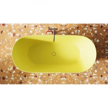 Ванна из литьевого мрамора Salini S-Sense Mona 102912GF 170x72 см, отдельностоящая, покраска по RAL глянец полностью