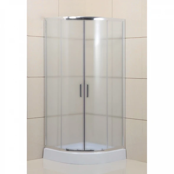 Душевой уголок 95x95 см BelBagno Uno UNO-195-R-2-95-P-Cr текстурное стекло
