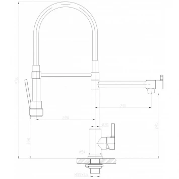 Смеситель для кухни BelBagno BB-LAM50-IN