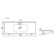 Раковина 121x46,5 см Ceramica Nova Element CN7006