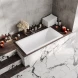 Ванна из литьевого мрамора Marmo Bagno Алесса New MB-ALN150-70 150x70 см, белый