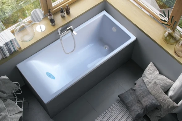 Ванна из литьевого мрамора Marmo Bagno Алесса New MB-ALN150-70 150x70 см, белый
