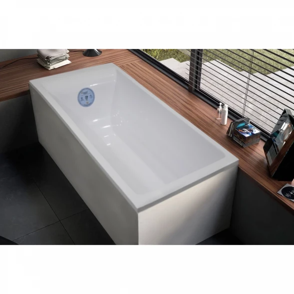 Ванна из литьевого мрамора Marmo Bagno Алесса New MB-ALN150-70 150x70 см, белый