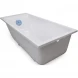 Ванна из литьевого мрамора Marmo Bagno Алесса New MB-ALN150-70 150x70 см, белый