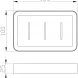 Мыльница Wonzon &amp; Woghand Lotte WW-8324-BG настенная, золотой матовый
