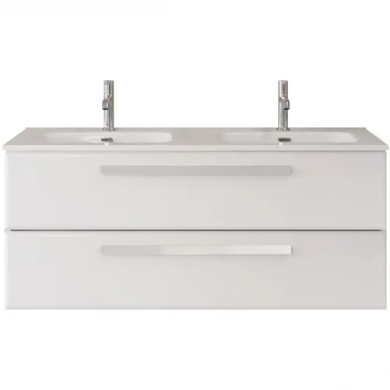 Тумба под раковину Cezares Eco ECO-CER-N-1200-2C-SO-2-BL 120 см, подвесная, Bianco Lucido