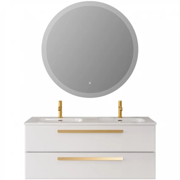 Тумба под раковину Cezares Eco ECO-CER-N-1200-2C-SO-2-BL 120 см, подвесная, Bianco Lucido