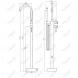 Смеситель напольный для ванны Feramolli Molveno BL638