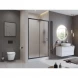Душевая дверь BelBagno Uno UNO-195-BF-1-120-P-NERO 120 см, профиль черный матовый, стекло текстурное