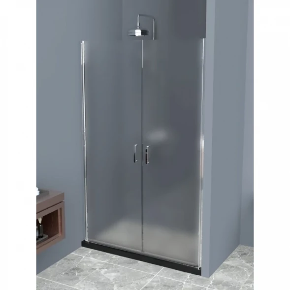Душевая дверь 80 см BelBagno UNO-B-2-80-P-Cr текстурное стекло